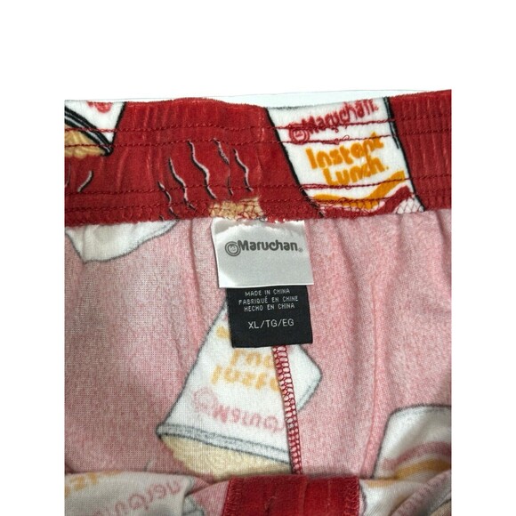 Maruchan Ramen Noodles Instant Lunch Sleep Pants Men Size XL Red - Picture 6 of 6